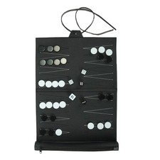 Ensemble De Backgammon En Cuir