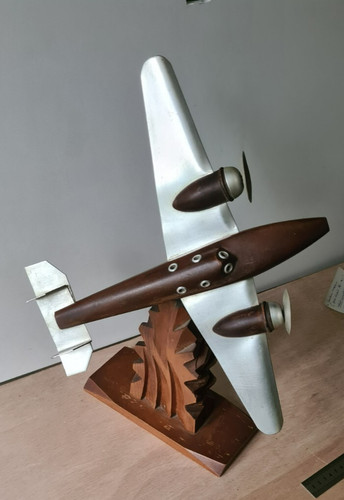 Avion bimoteur bois - avion, alu