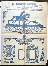 JOCKEY A CHEVAL - Patron de découpage. Le DECOUPEUR UNIVERSEL. 1881.