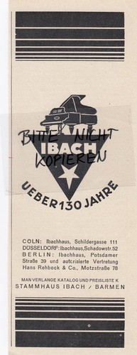 Barmen advertising 1926 - barmen,,
