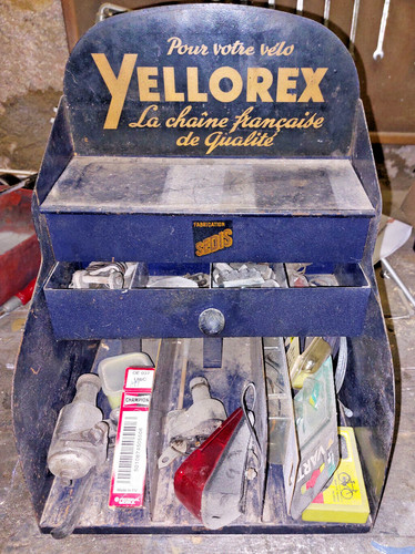 Ancien presentoir publicitaire - ancien,