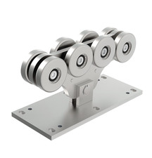 Chariot À Huit Roues Pour