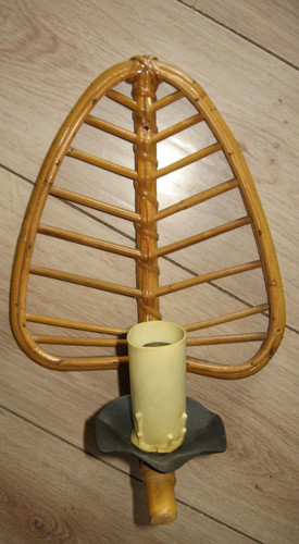 Applique vintage rotin bambou