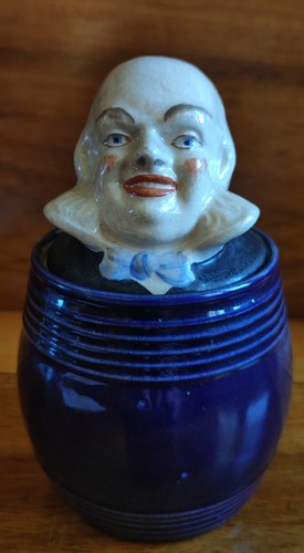 Ancien pot tabac tête - tabac,
