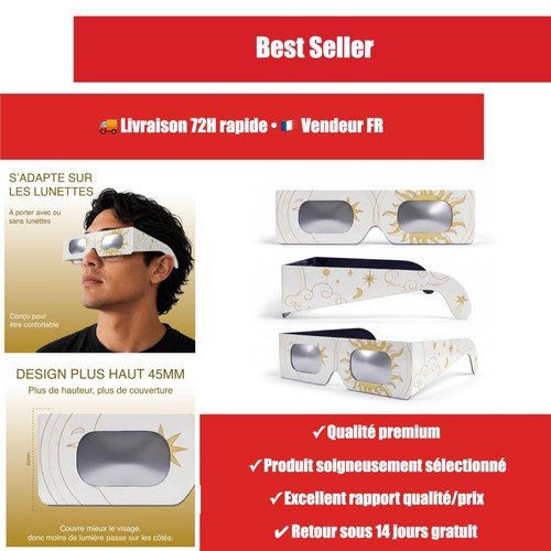 Lunettes éclipse solaire safe - lunettes,