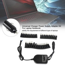 80W Laptop Car Chargeur Travel Adapter 34 Tips Universal pour Laptop Notebook E3