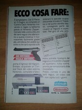 5 PAPIERS Publicité Publicité Publicité NINTENDO CONTROL DECK ZAPPER NES 1988