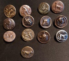 Lot 13 Boutons de Vénerie/