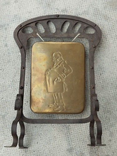 Ancien gong art nouveau decor - gong,