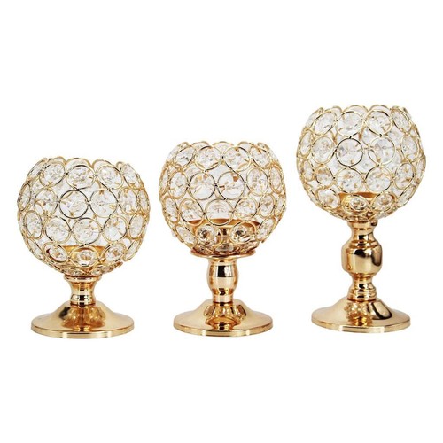 Bougeoir cristal fer - bougeoir,
