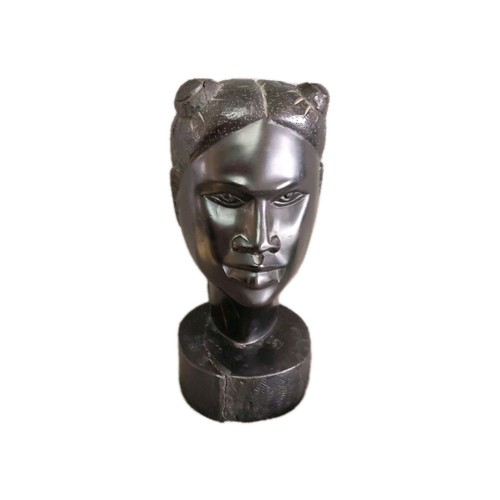 Tête femme ébène - de,