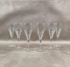 Lot 6 flutes cristal Champagne