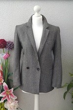 Vêtement occasion femme : Veste grise " Pimkie " + Echarpe - T : 40