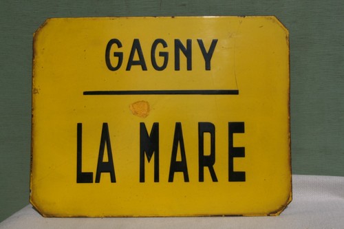 Plaque émaillée bus - plaque, métro