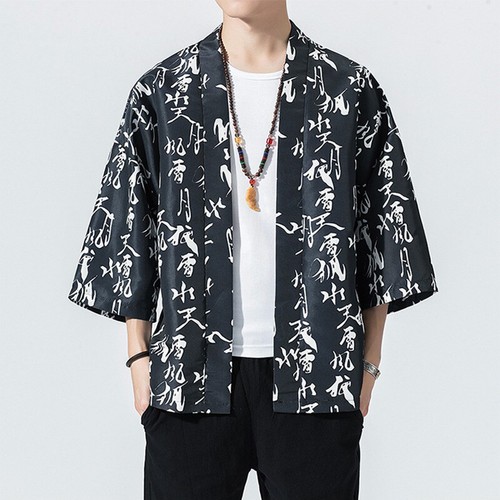 Hommes manche kimono haori - 3/4,