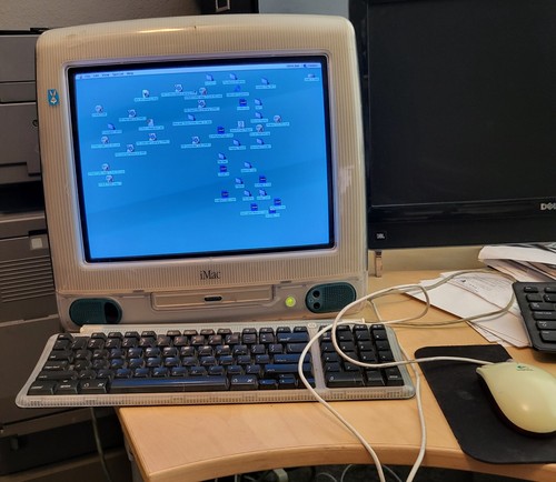 Apple imac teal computer - g3,