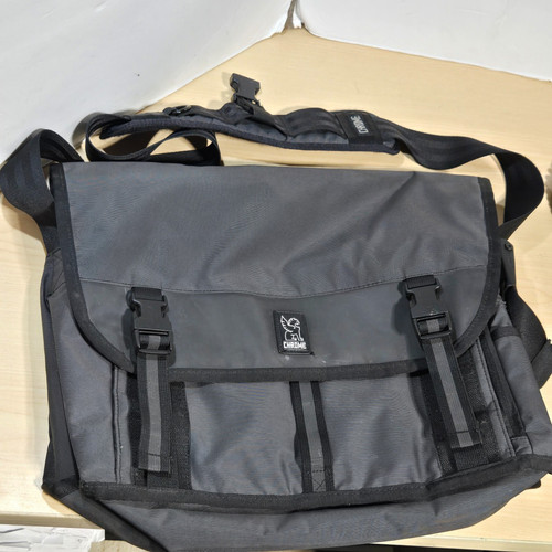 Chrome messenger bag - chrome,
