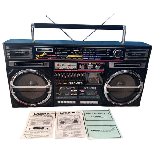 Lasonic trc 975 boombox - lasonic, double