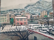 AQUARELLE ANCIENNE SIGNÉE G
