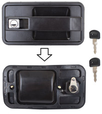 CITROEN C25 81-94 POIGNEE DE PORTE POIGNÉE DE PORTE AVEC SERRURE ARRIÈRE+CLES /