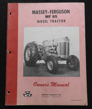 Véritable 1960 Massey Ferguson MF 85 MF85 Diesel Tracteur Opérateurs Manuel Nice