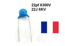 CONDENSATEUR CERAMIQUE 22pF 6300V 22J 6KV