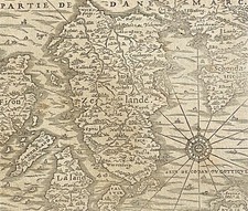 Pays-Bas André Thevet (1504-1592) carte de la Zélande vers 1560