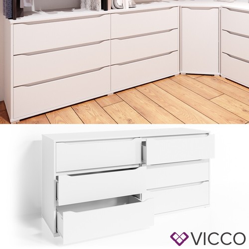 Commode vicco ruben - 6, tiroirs