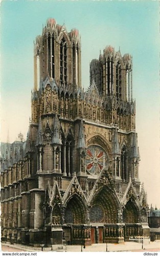 Carte postale reims - carte,