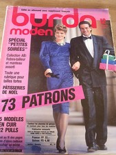MAGAZINE BURDA MODEN VINTAGE MODE SPECIAL PETITES SOIREES  12 / 1986