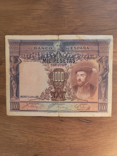 Espagne billet ancien 1000 - espagne,