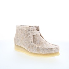 Clarks Wallabee Boot chukka pour femmes en cuir bronzage 35.5