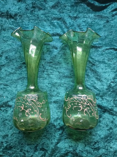 Paire vases art nouveau en - paire,