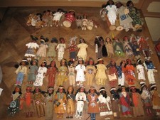 Lot de poupées INDIENNE USA (peuple NATIF) environ 60 pièces _Lot01