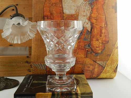 Vase cristal taillé - en,