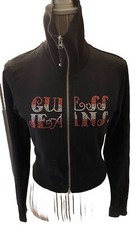 GUESS  SWEAT ZIPPEE CROP NOIR