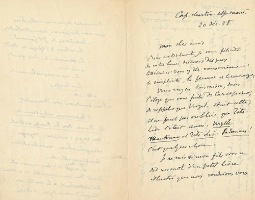 Gabriel hanotaux lettre - gabriel,