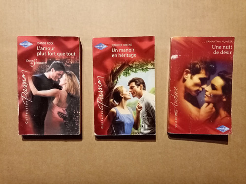 Lot livres harlequin - de, ;