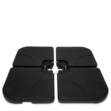 VONROC Dalles de parasol déporté 50x50cm – 4x15L, base remplissable