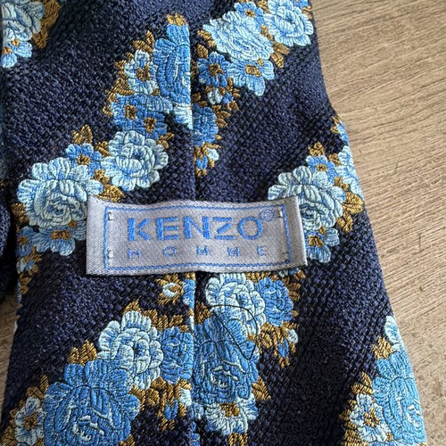 Kenzo cravate homme bleu - cravate,