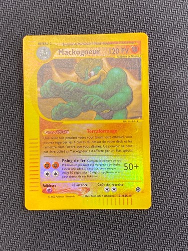 Carte pokémon mackogneur - pokémon,