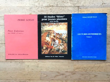 Lot de Deux Partitions et d'Une Méthode de Solfège Pour Pianistes Débutants