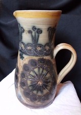 Très grand vase pichet Grès KERALUC Signé Jean Claude Courjault Quimper 31 cm