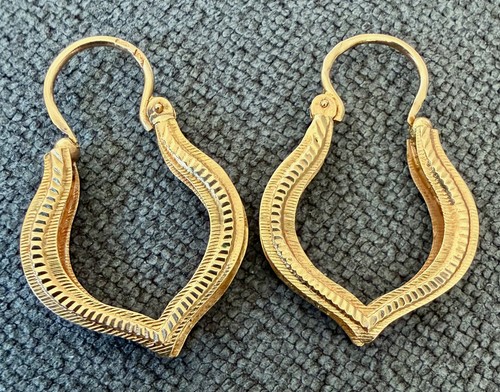 Boucle oreille créole - d'oreille, or