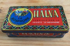 Boîte publicitaire en Tôle : HALVA le Bosphore".