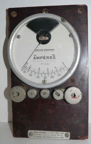 Rare ampèremètre ancien