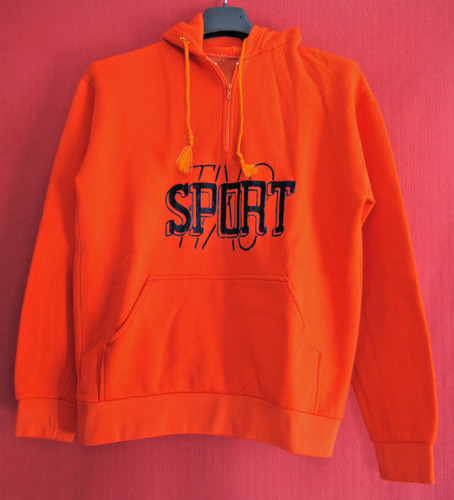 Sweat capuche orange sport - capuche,