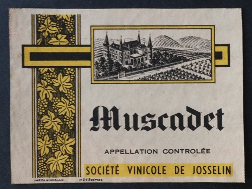 Ancienne étiquette vin