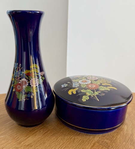 Ensemble vintage bleu floral