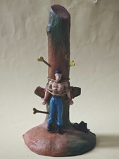 INDIEN,COWBOY AU POTEAU DE